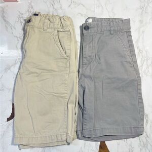 Boys Size 10 Shorts Bundle Old Navy Children’s Place Khaki Gray Uniform